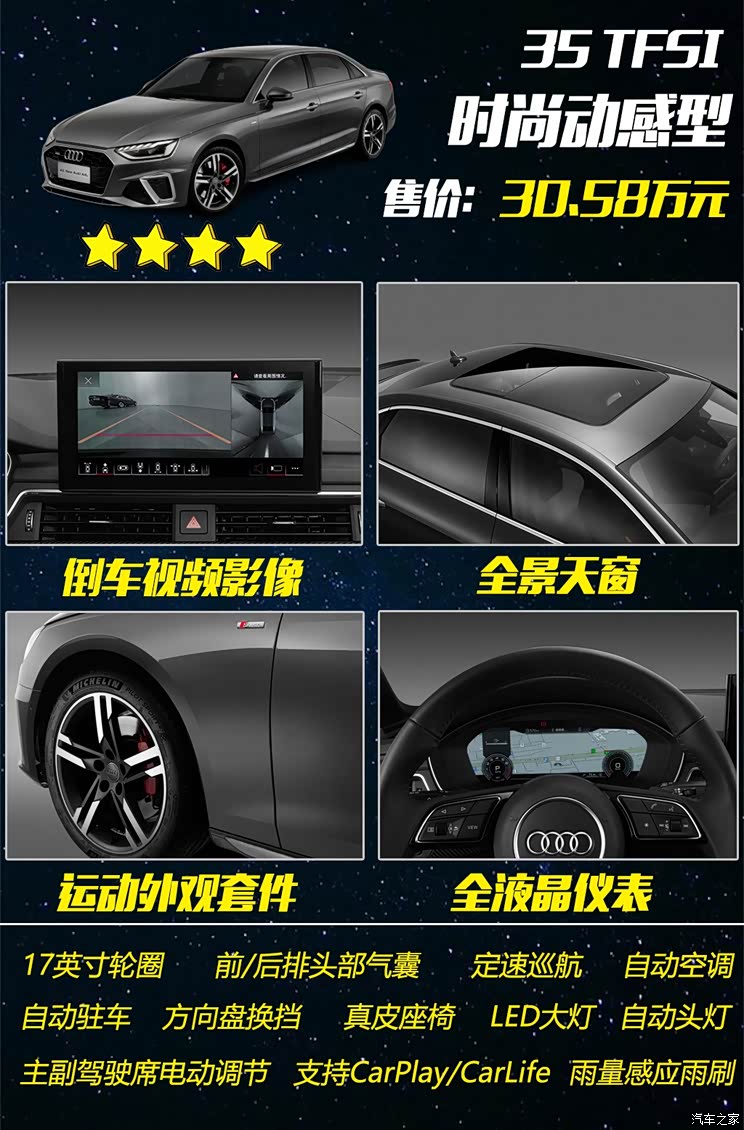 一汽-大众奥迪 奥迪A4L 2020款 40 TFSI quattro 豪华动感型