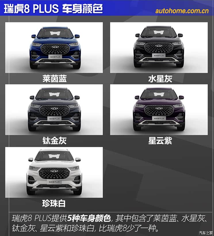 奇瑞汽车 瑞虎8 PLUS 2021款 290TGDI DCT头等舱