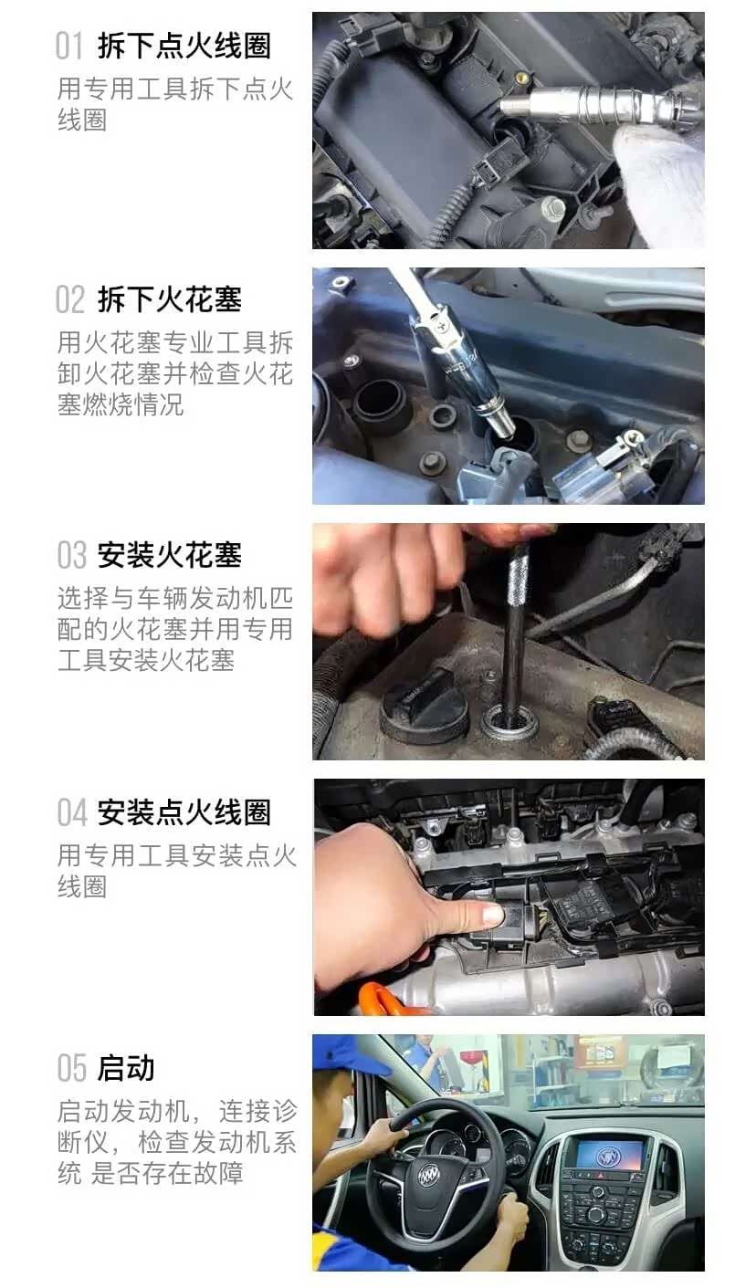 更换火花塞的大致步骤
