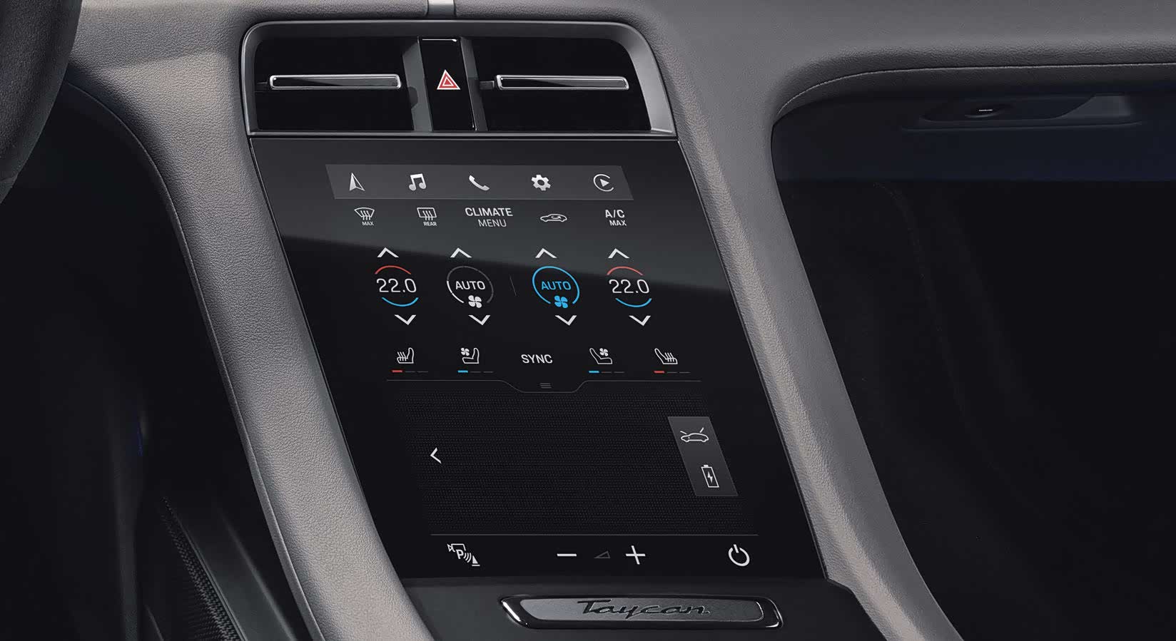 拥有触感反馈和「手写板」的中控台 | 官方提供