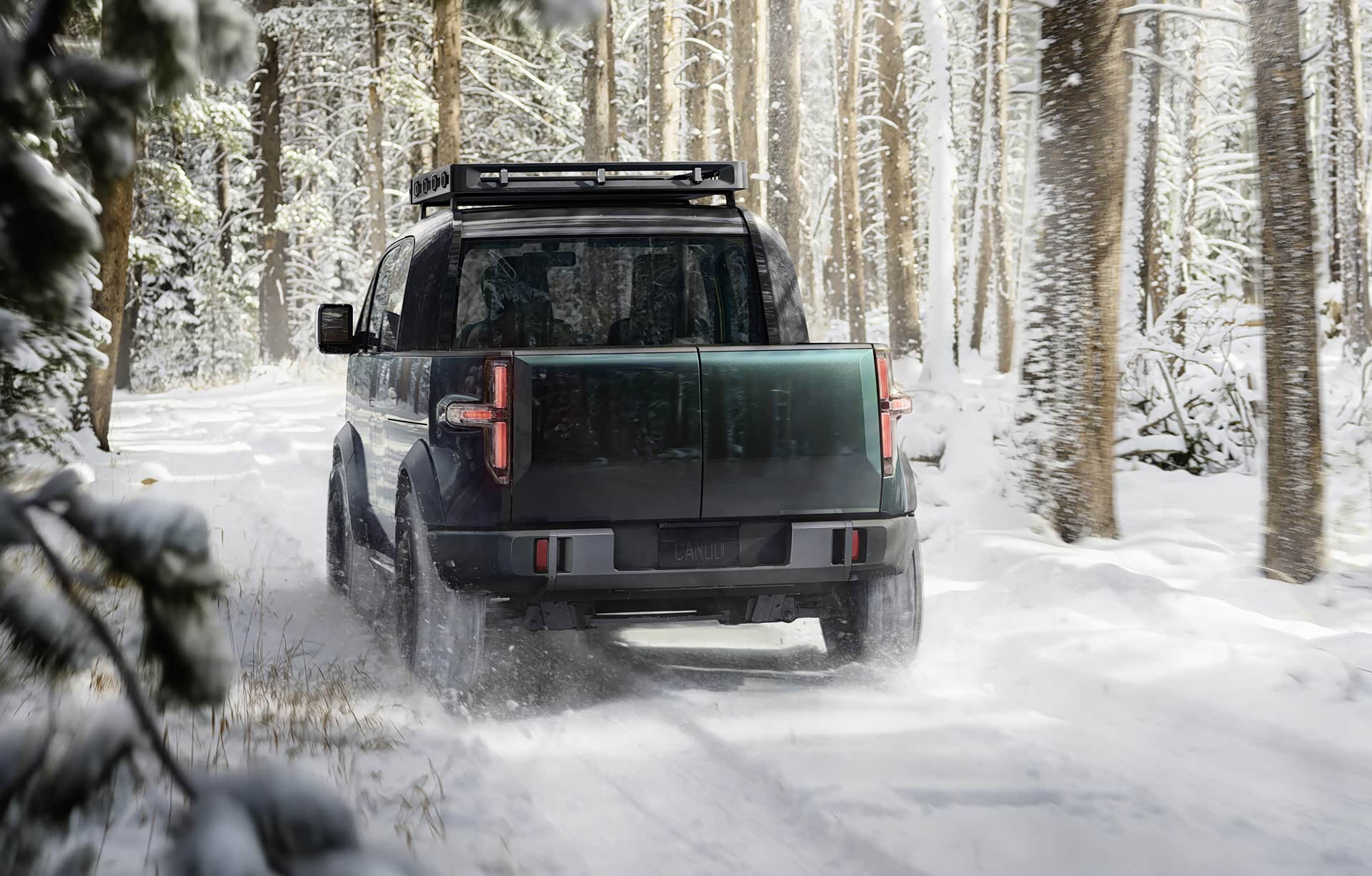 造型圆润的Canoo皮卡