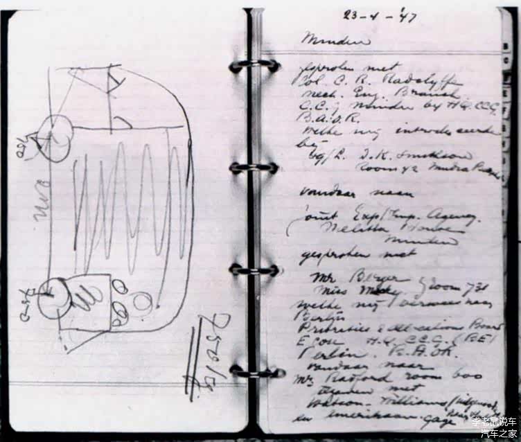 Ben Pon的Type 2车型手稿