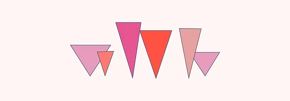 从左至右,abbey lossing和alex pasquarella的插图 三角形 三角形由