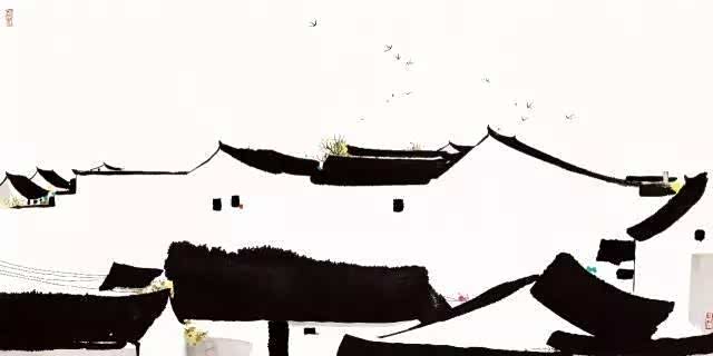 吴冠中画里的水墨江南
