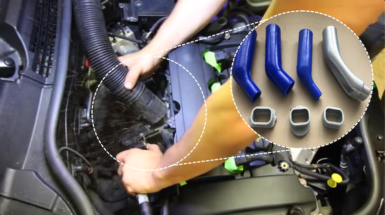 推荐使用吸碳接头喷洒核桃砂，否则核桃砂会飞散（实拍）