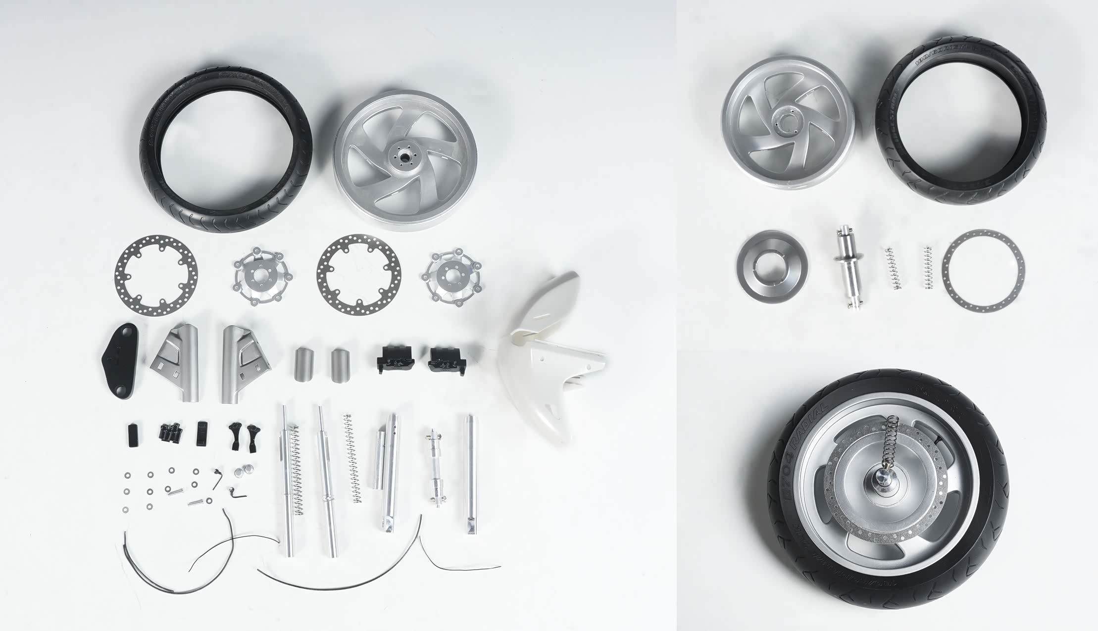 车轮部分件展示