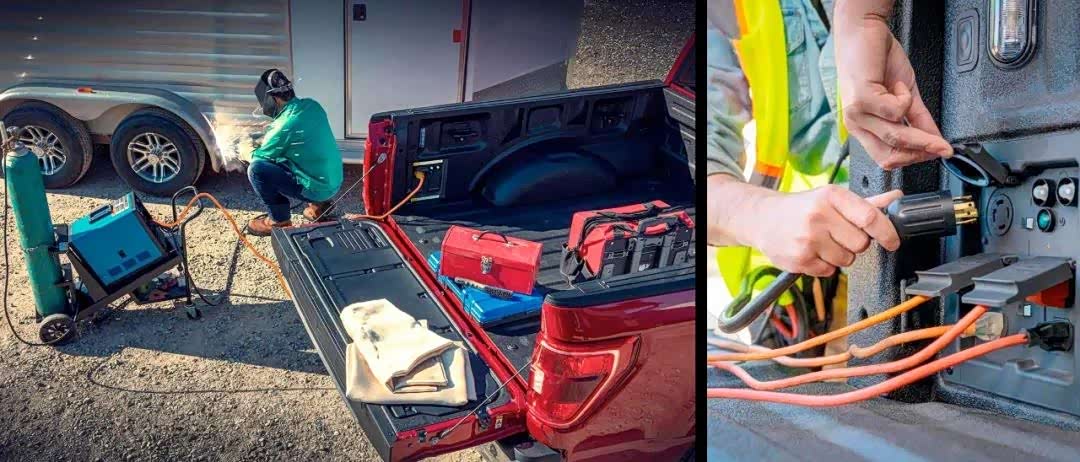 ▲ 该系统可将F150变成移动电站