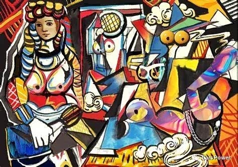 毕加索《阿尔及尔的女人》