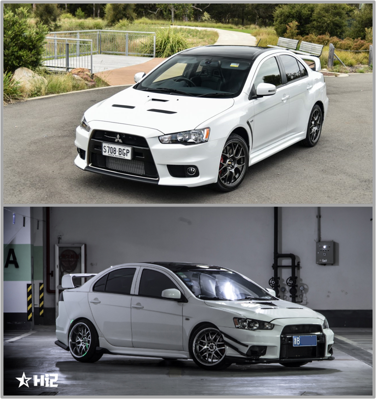 这角度的改装翼神与EVO X真的一眼难分雌雄