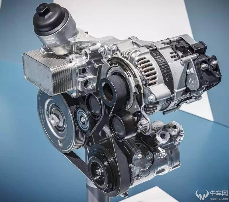 搭配在M264发动机上的48V智能电机（BSG）