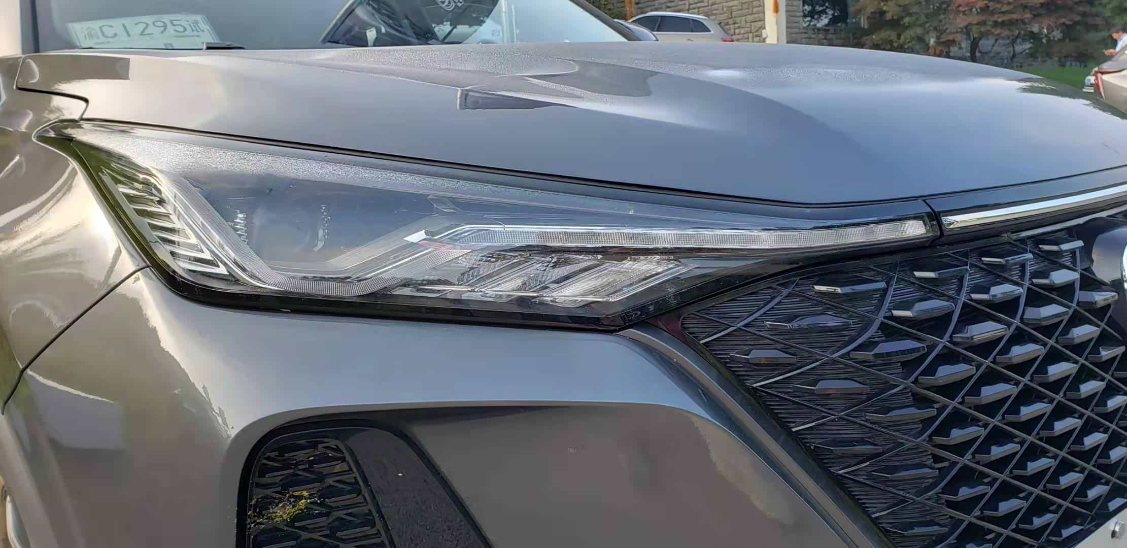 全LED组合前大灯采用冰裂纹设计，细品之下冰裂条纹的设计质感十足