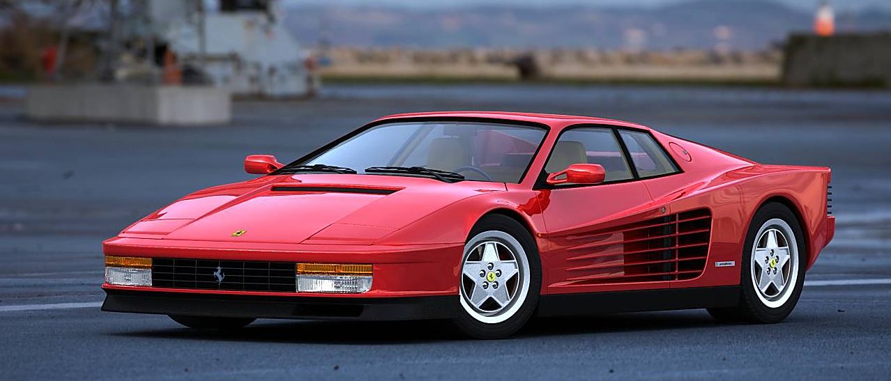 80年代最美超跑——法拉利testarossa