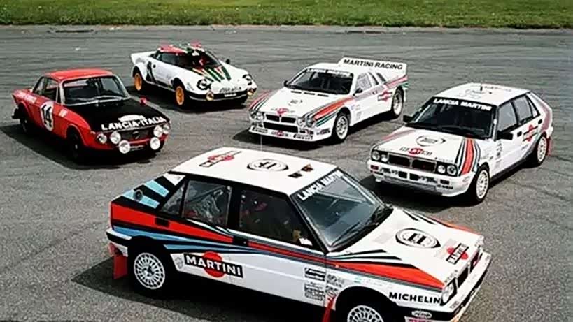 80年代赛车的车体广告