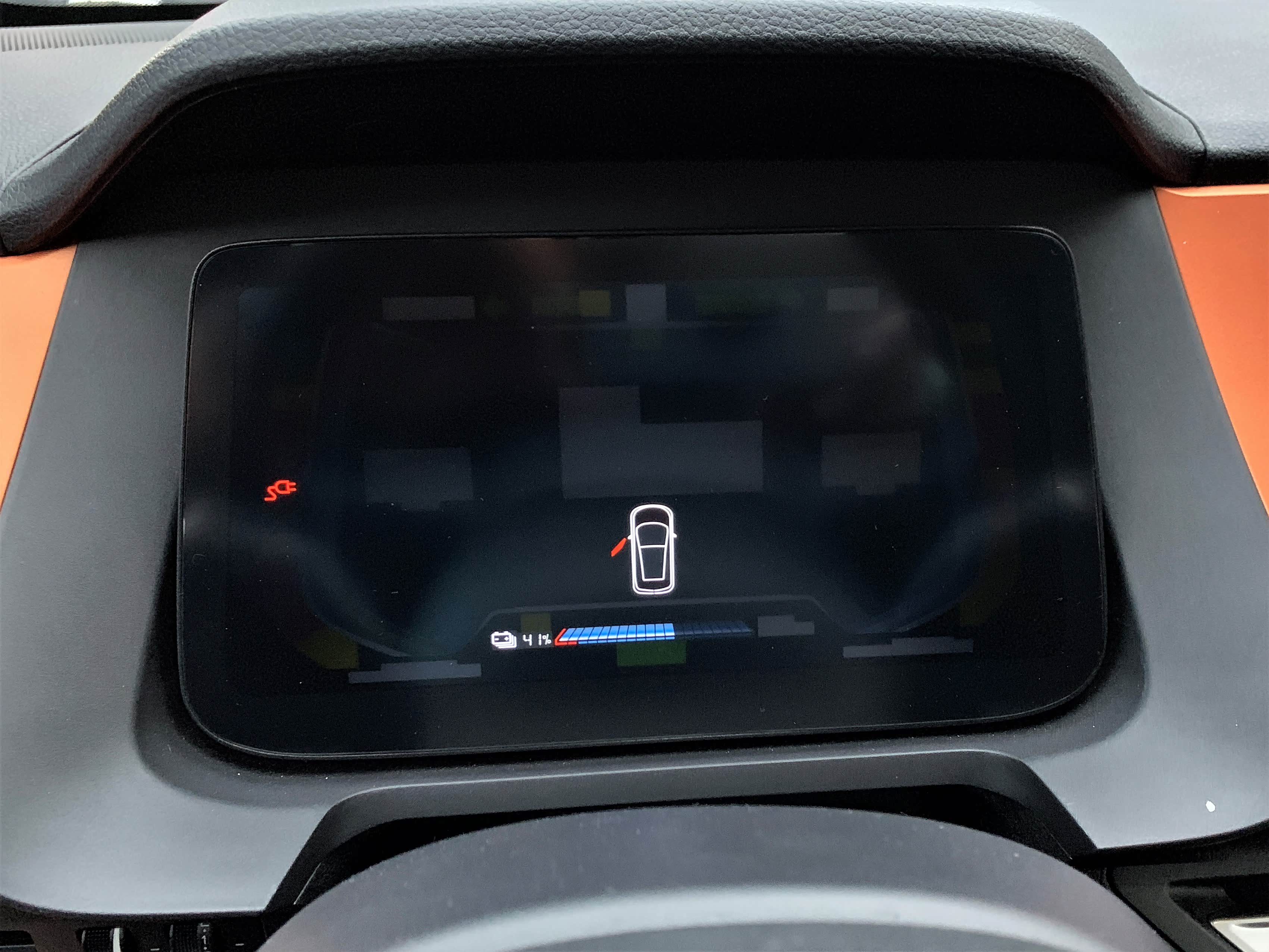 在液晶仪表上显示的充电过程