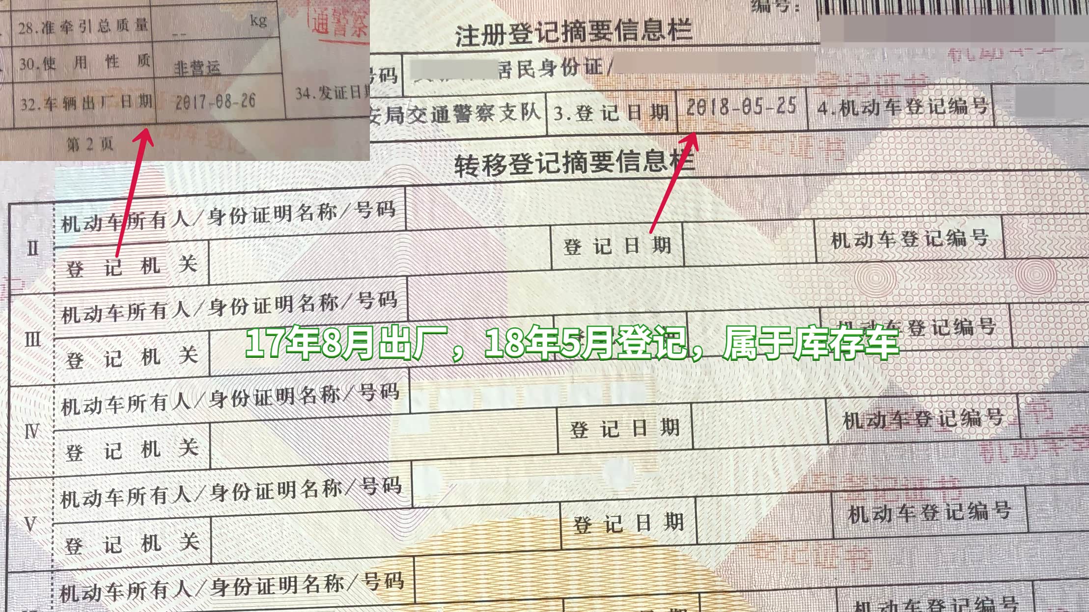 出厂到上牌，时间超过6个月就算是库存车