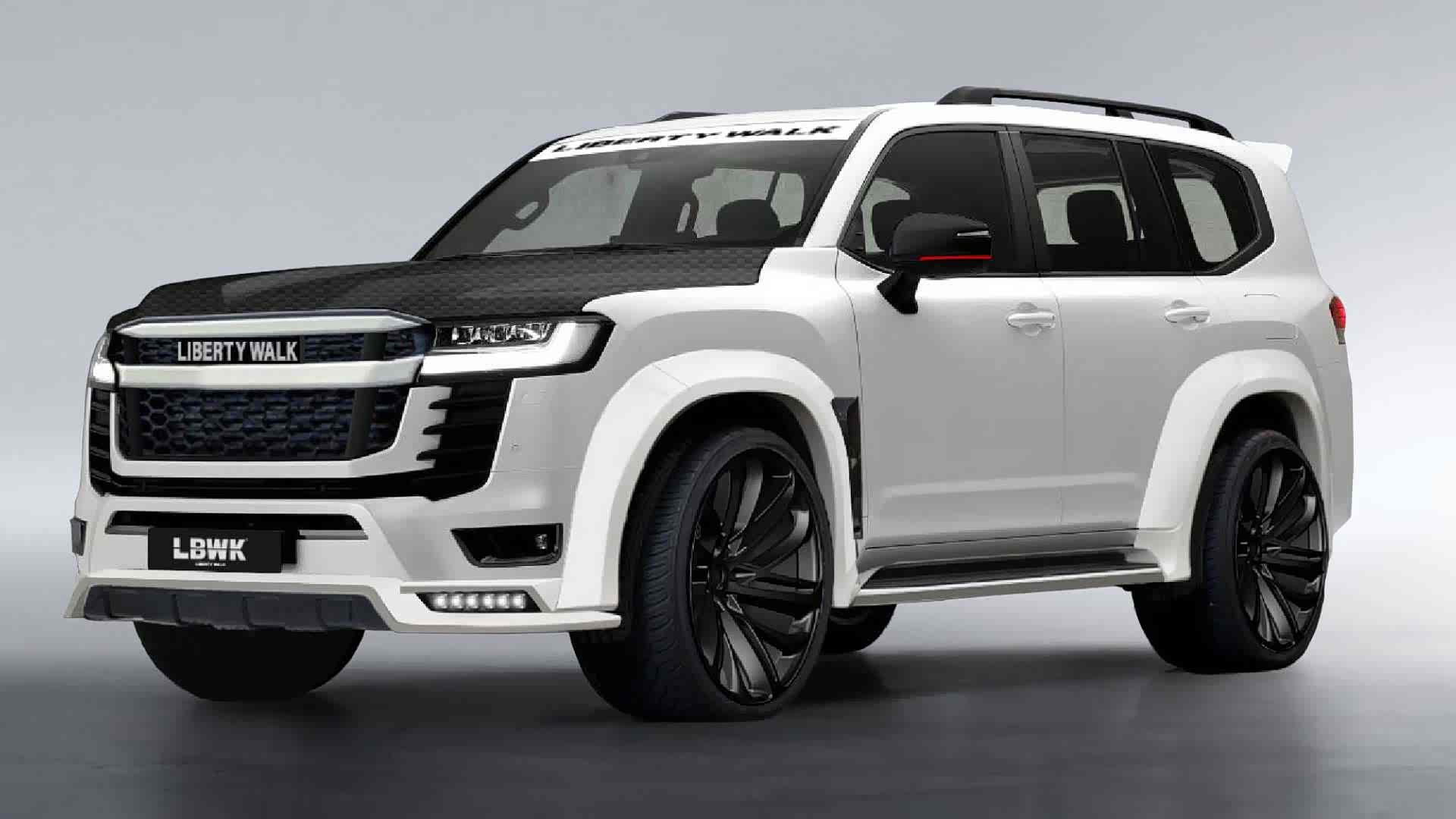 Liberty Walk宽体套件加持后的造型。