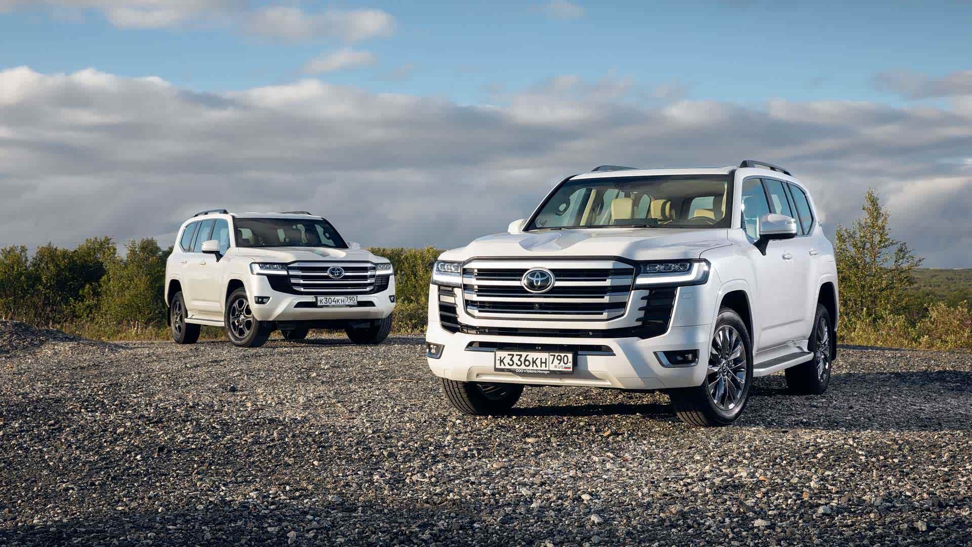 全新一代丰田陆地巡洋舰的原厂外观样式。