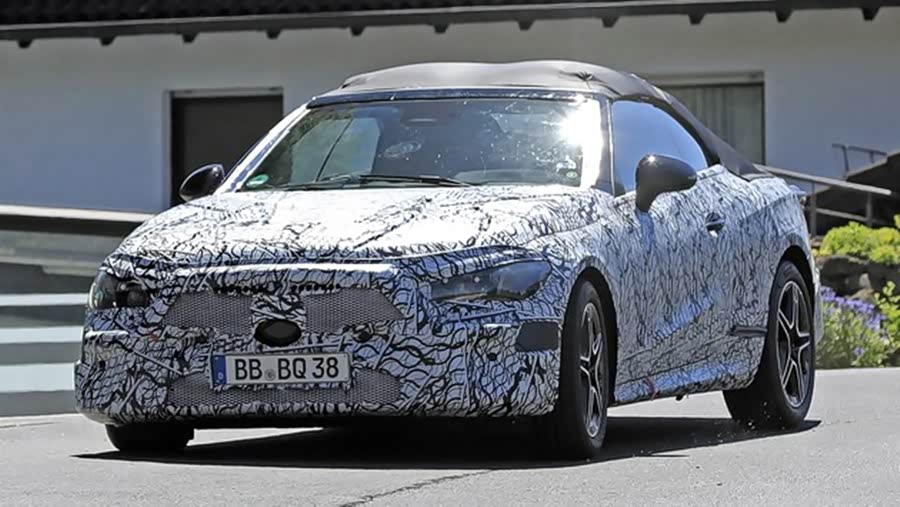 奔驰CLE敞篷版路试谍照