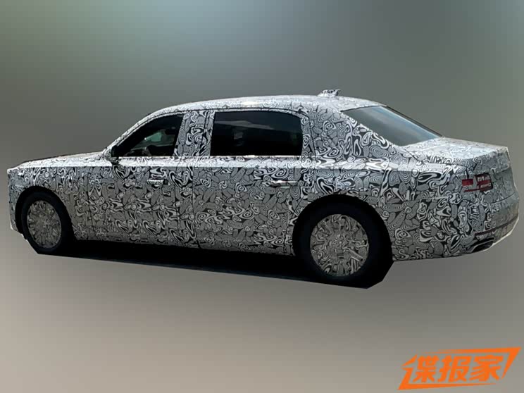 依然大尺寸 全新红旗L5换代车型谍照