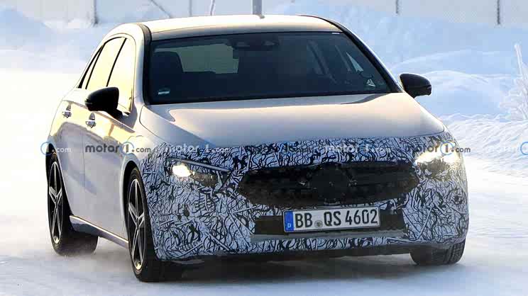 外观小改 新款奔驰A级冬季测试谍照曝光