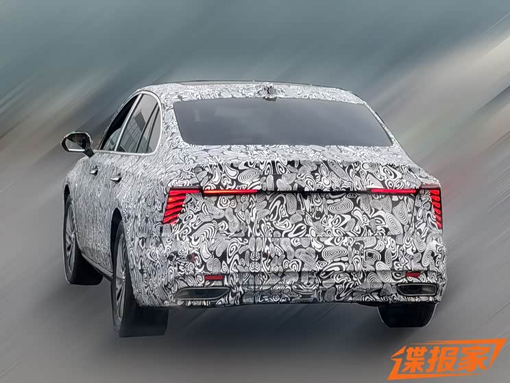 箭羽尾灯是亮点 红旗H6谍照再度曝光