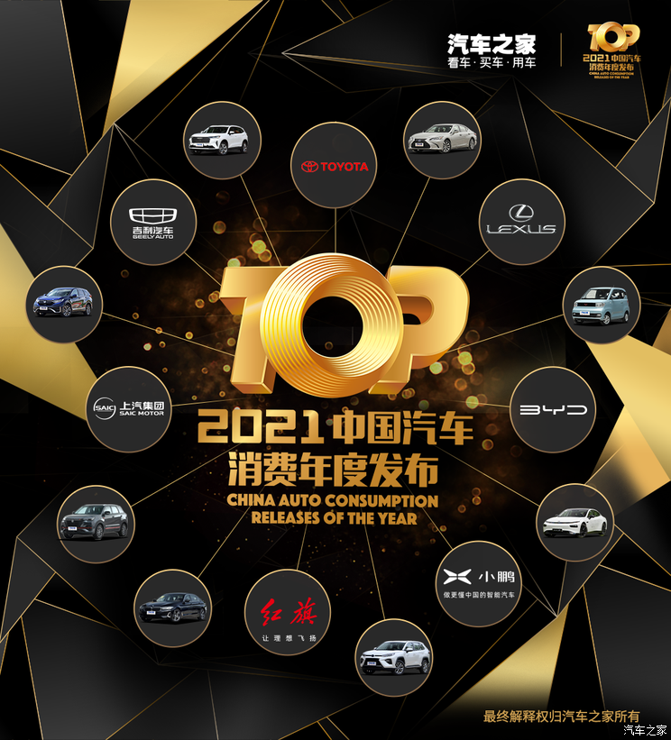 “2021中国汽车消费年度发布”荣誉揭晓