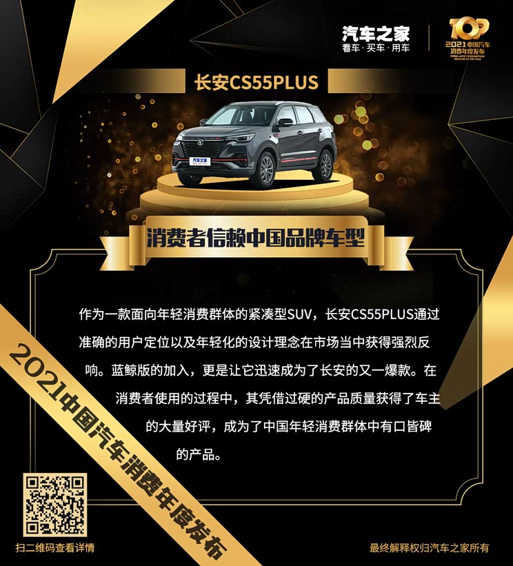 “2021中国汽车消费年度发布”荣誉揭晓
