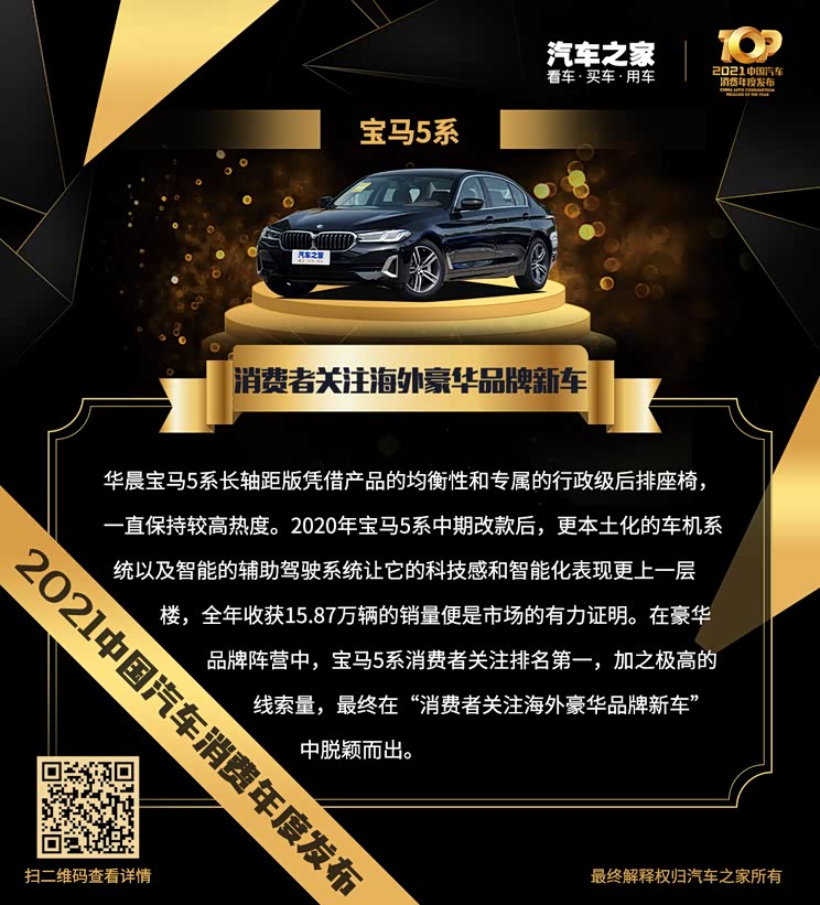 “2021中国汽车消费年度发布”荣誉揭晓