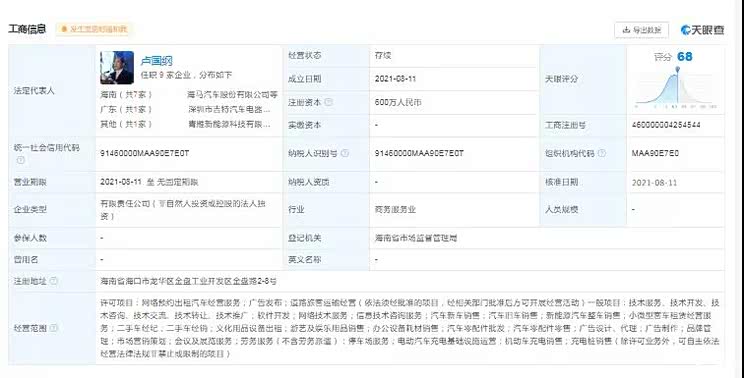 扩大领域版图 海马汽车成立出行公司