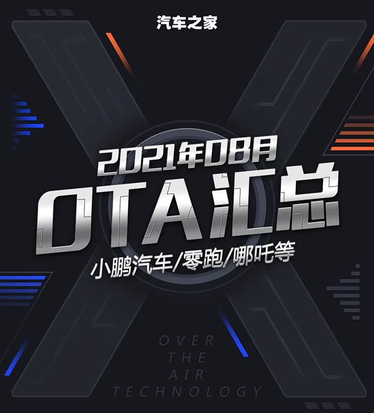 小鹏/零跑/哪吒等 2021年8月OTA汇总