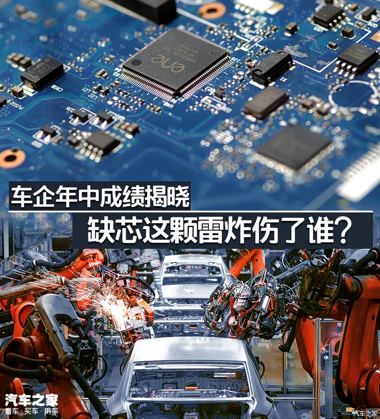车企年中成绩揭晓 缺芯这颗雷炸了谁?