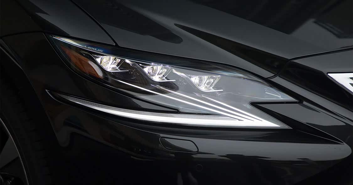 全新 LS 全系标配矩阵式 LED 远近光大灯，并且带自动水平调节及全天候近光照明功能