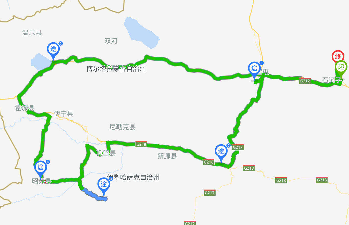 三天自驾路线：石河子－独山子－那拉提－昭苏－伊宁－赛里木湖－石河子