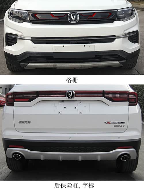 双边双出排气加红底的前中网，后尾标230T