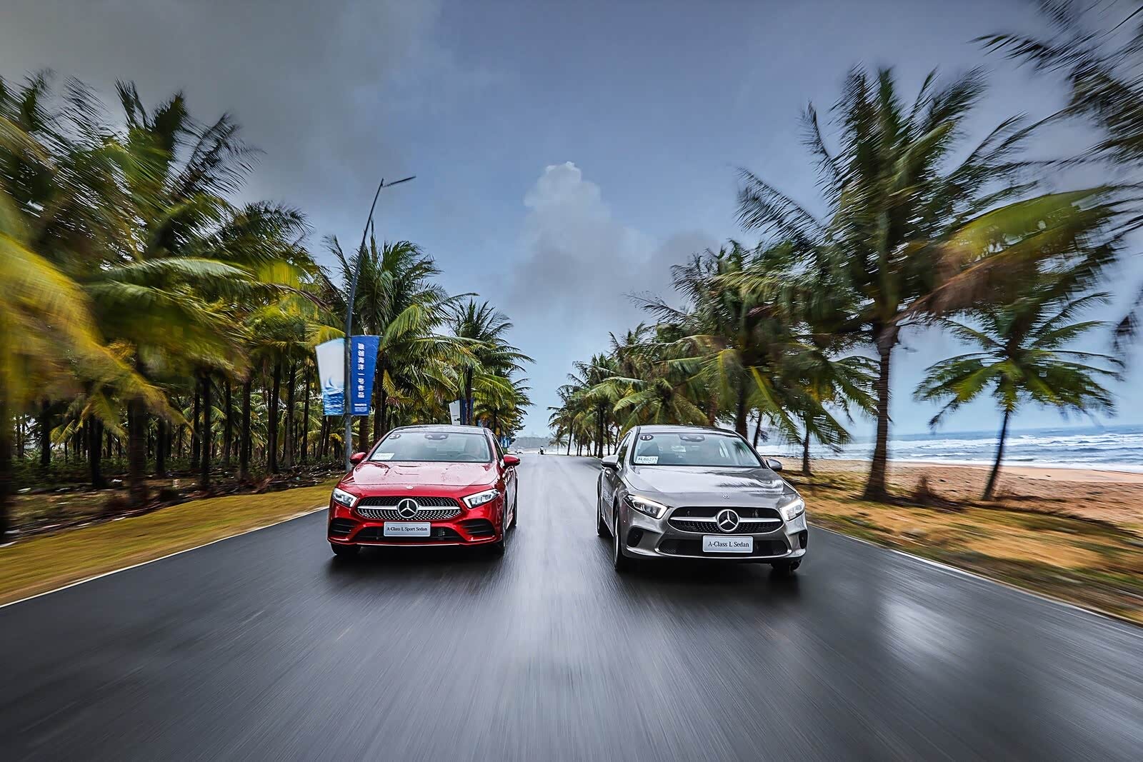 三亚试驾全新奔驰长轴距a级轿车