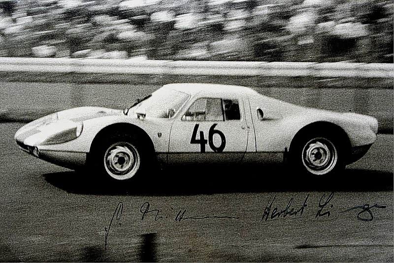 Herbert Linge 驾驶保时捷 904 赛车，Nürburgring，1964