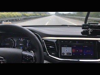 车道偏离预警系统功能演示