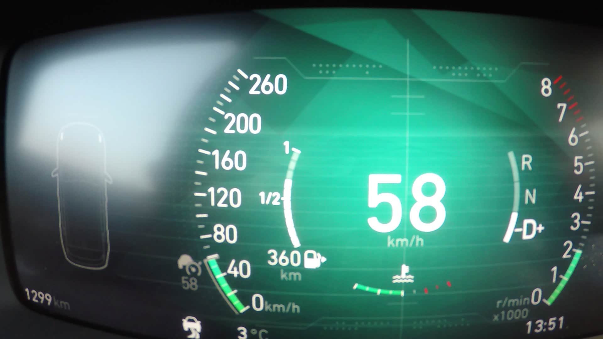 然后现在可以看到咱们的仪表盘图标就变成了灰色，这个时候它进入了准备模式。