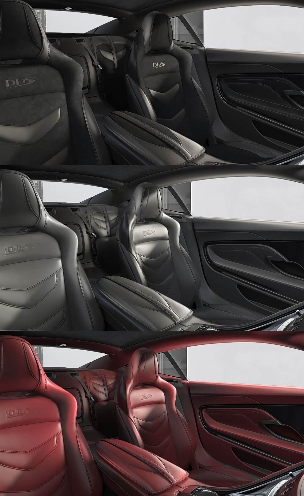 三种座椅材质样式