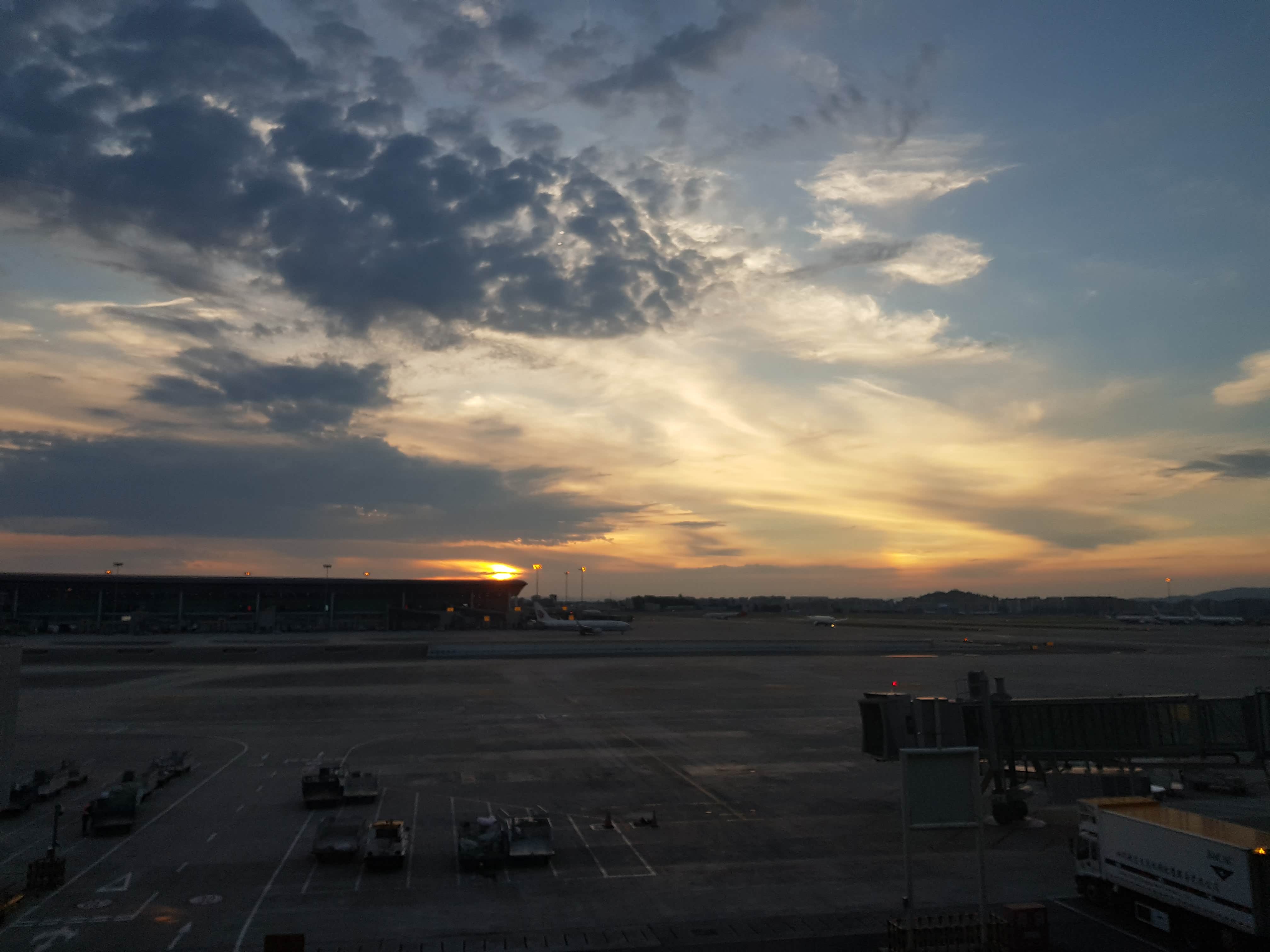 日落，非常漂亮