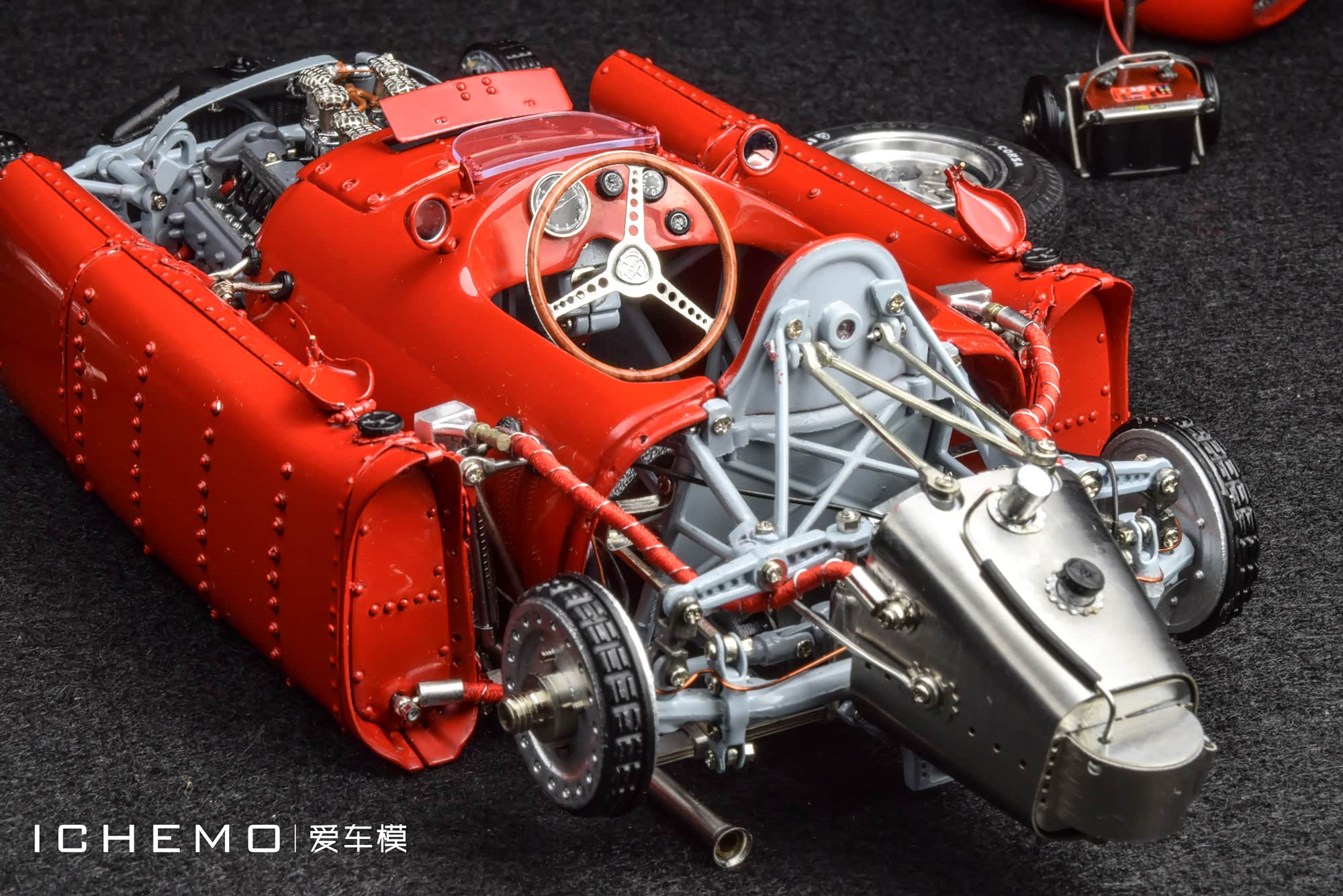 1:18 CMC 蓝旗亚 Lancia D50 汽车模型尾部细节