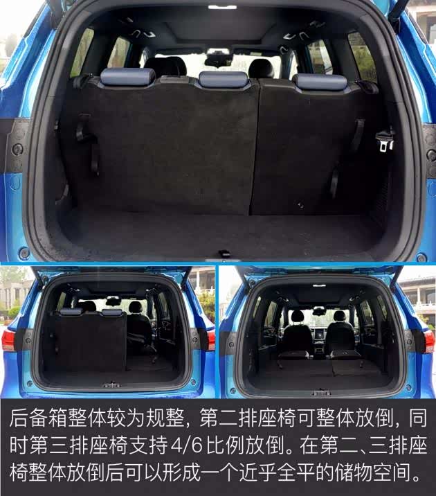 欧尚科赛空间表现（6座版）