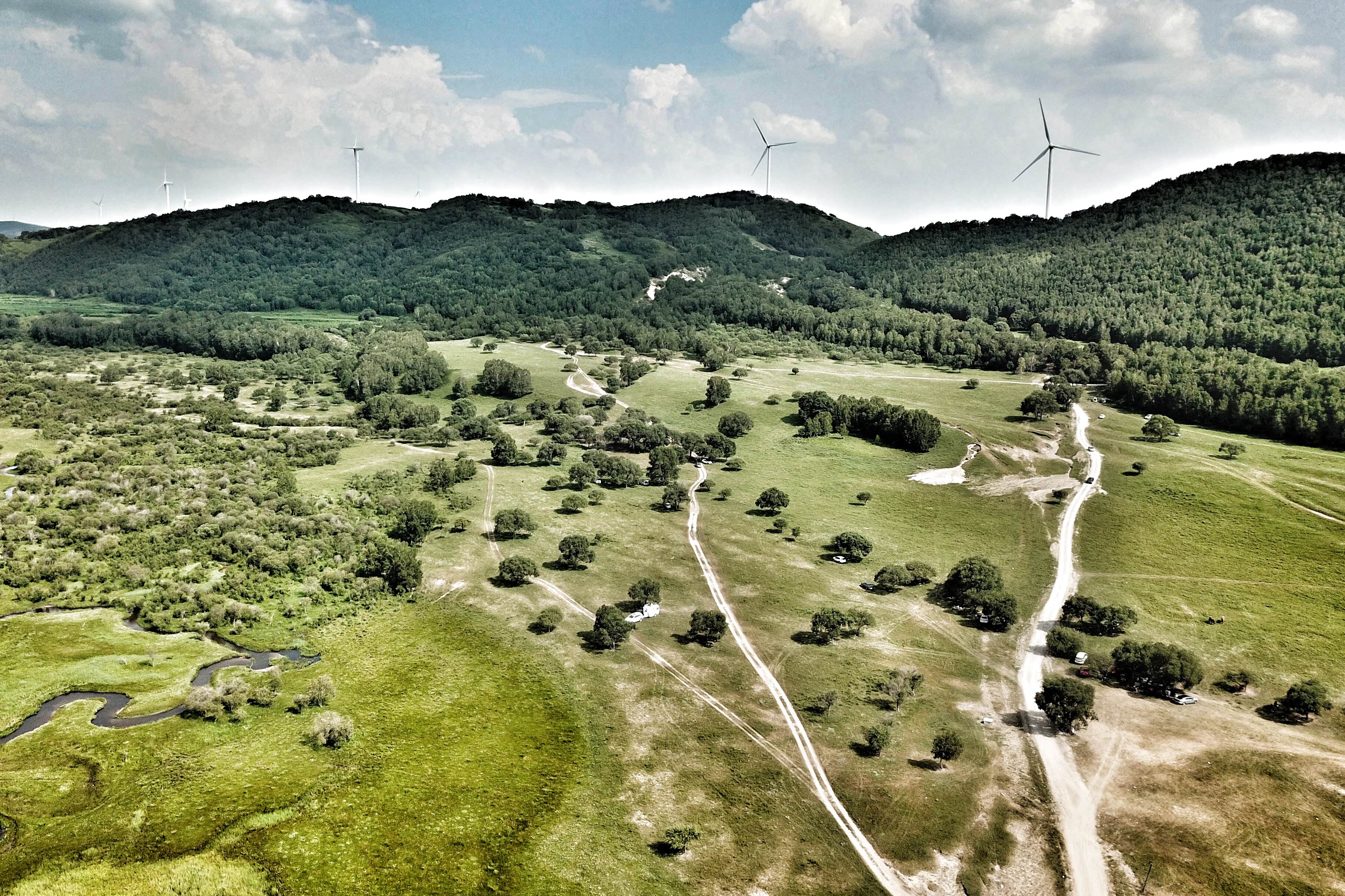 塞罕坝区域海拔范围在1500-2000米之间，气温比北京低上不少，没什么闷热感。