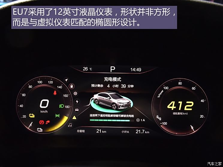 換標後更和諧[汽車之家新車圖解] 關於eu7的消息,北汽新能源應該是在