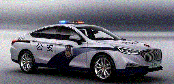 街头越来越多的红旗h5和红旗h7成警车,穿上警服后更显国车霸气