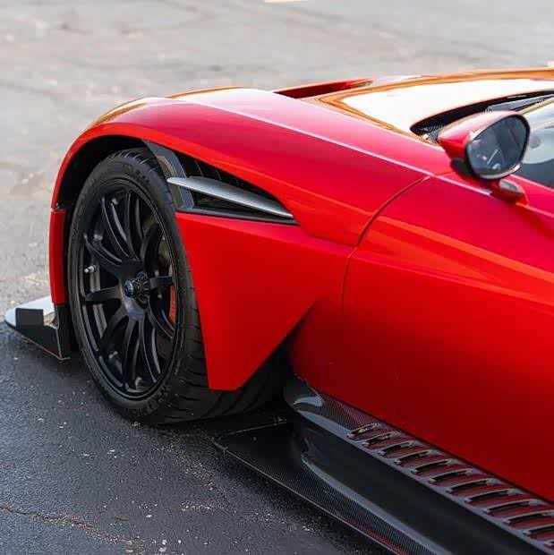 "火神"阿斯顿马丁,突破速度极限,火红色车漆太带感