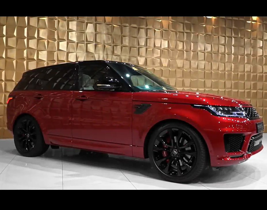 红色车身!2020款的 range rover sport hst