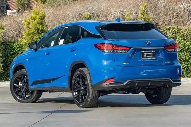 雷克萨斯rx蓝色车漆涂装年轻又很有运动感开着够拉风