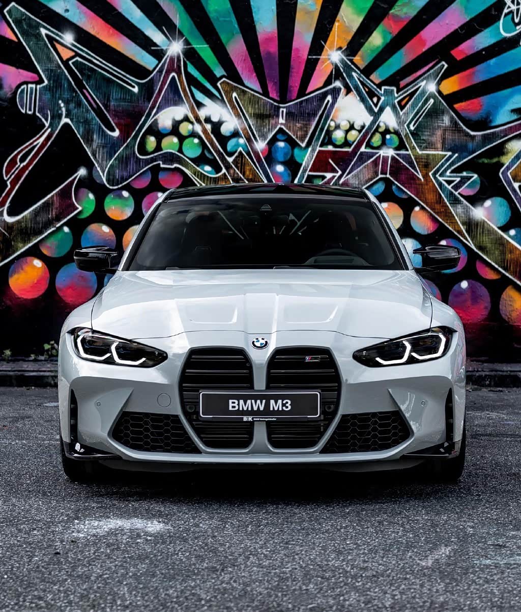 外观帅气 很有性能范 宝马m3雷霆版 水泥灰涂装真香