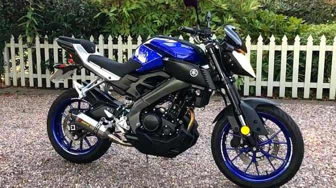 实拍雅马哈mt125,颜值不要太高!